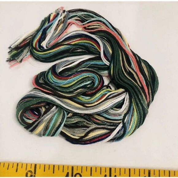 vintage thomas kinkade cross stitch kit with painted background lamp light villa - Picture 3 of 7